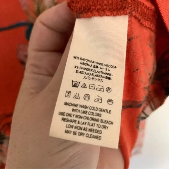 We The Free Printed Birds Of Paradise Top Mulitcolour Flared Sleeves L - Picture 13 of 15